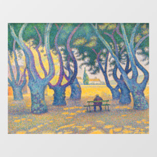 Paul Signac - Place des Lices, Saint-Tropez Raamsticker