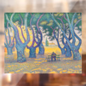Paul Signac - Place des Lices, Saint-Tropez Raamsticker (Vel 2)