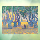 Paul Signac - Place des Lices, Saint-Tropez Raamsticker (Vel 3)