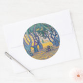 Paul Signac - Place des Lices, Saint-Tropez Ronde Sticker (Envelop)