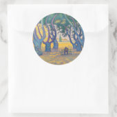 Paul Signac - Place des Lices, Saint-Tropez Ronde Sticker (Tas)