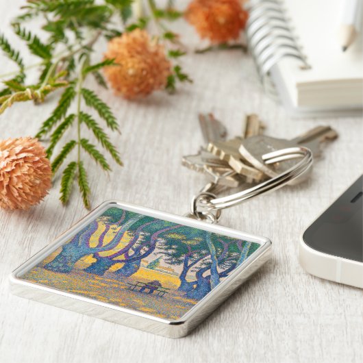 Paul Signac - Place des Lices, Saint-Tropez Sleutelhanger (Zijkant)