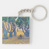 Paul Signac - Place des Lices, Saint-Tropez Sleutelhanger (Achterkant)