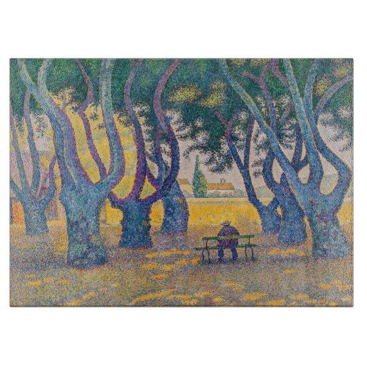 Paul Signac - Place des Lices, Saint-Tropez Snijplank (Voorkant)