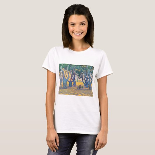 Paul Signac - Place des Lices, Saint-Tropez T-shirt (Voorkant volledig)