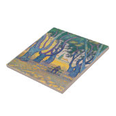 Paul Signac - Place des Lices, Saint-Tropez Tegeltje (Zijkant)