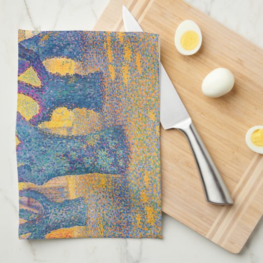 Paul Signac - Place des Lices, Saint-Tropez Theedoek (Quarter Fold)