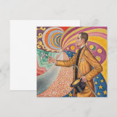 Paul Signac - Portret van M Felix Feneon, Opus 217 Kaart (Voorkant / Achterkant)