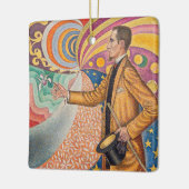 Paul Signac - Portret van M Felix Feneon, Opus 217 Keramisch Ornament (Links)