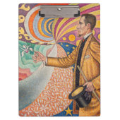 Paul Signac - Portret van M Felix Feneon, Opus 217 Klembord (Voorkant)