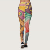 Paul Signac - Portret van M Felix Feneon, Opus 217 Leggings (Achterkant)