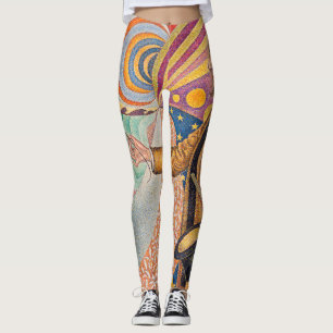 Paul Signac - Portret van M Felix Feneon, Opus 217 Leggings
