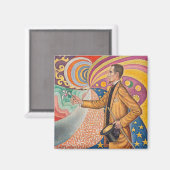 Paul Signac - Portret van M Felix Feneon, Opus 217 Magneet (Voorkant / Achterkant)