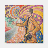 Paul Signac - Portret van M Felix Feneon, Opus 217 Magneet (Voorkant)