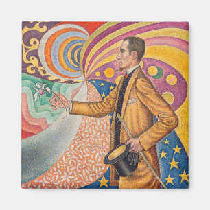 Paul Signac - Portret van M Felix Feneon, Opus 217 Magneet
