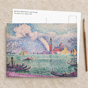Paul Signac - Regenboog, Venetië Briefkaart
