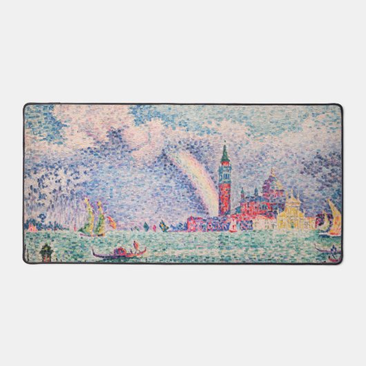 Paul Signac - Regenboog, Venetië Bureaumat (Voorkant)