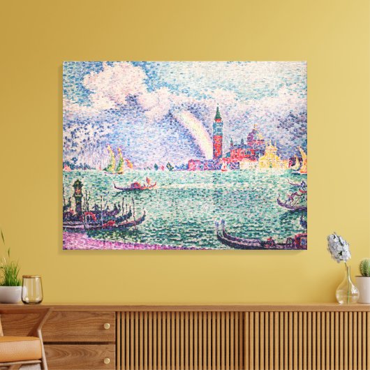 Paul Signac - Regenboog, Venetië Canvas Afdruk (Insitu (Woonkamer))