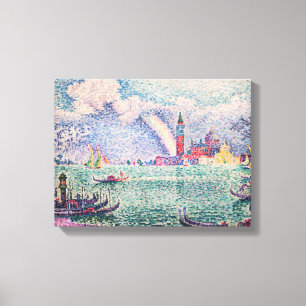 Paul Signac - Regenboog, Venetië Canvas Afdruk