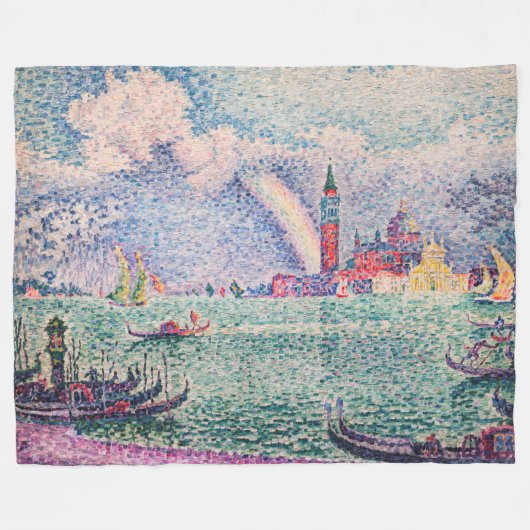Paul Signac - Regenboog, Venetië Fleece Deken (Voorkant (Horizontaal))