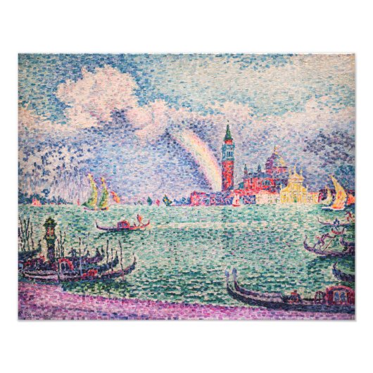 Paul Signac - Regenboog, Venetië Foto Afdruk (Voorkant)