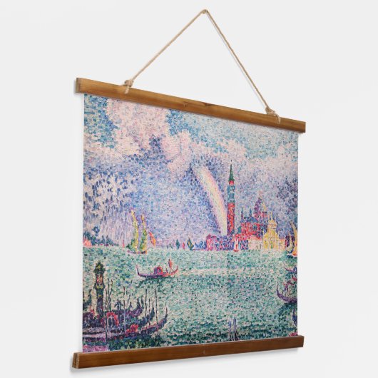 Paul Signac - Regenboog, Venetië Hangend Wandkleed (Gebogen)