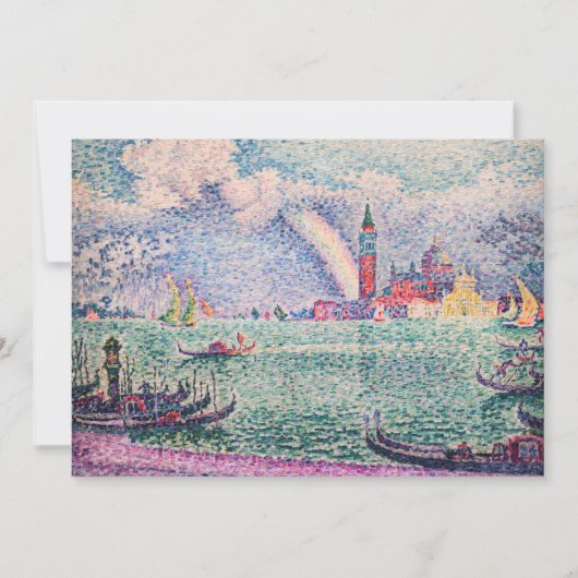 Paul Signac - Regenboog, Venetië Kaart (Voorkant)