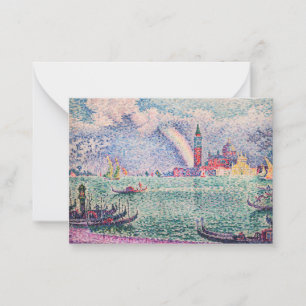 Paul Signac - Regenboog, Venetië Notitiekaartje