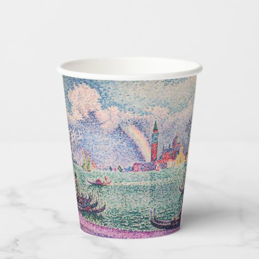 Paul Signac - Regenboog, Venetië Papieren Bekers (Achterkant)