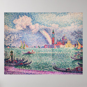 Paul Signac - Regenboog, Venetië Poster