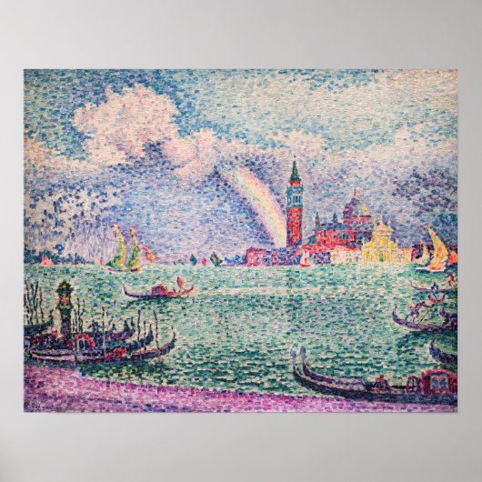Paul Signac - Regenboog, Venetië Poster (Voorkant)