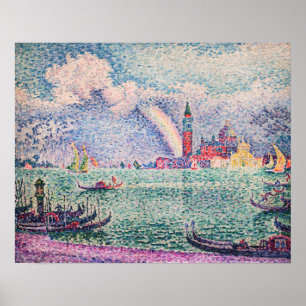 Paul Signac - Regenboog, Venetië Poster