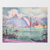 Paul Signac - Regenboog, Venetië Raamsticker (Vel)