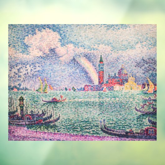 Paul Signac - Regenboog, Venetië Raamsticker (Vel 3)