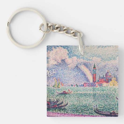 Paul Signac - Regenboog, Venetië Sleutelhanger (Voorkant)
