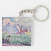 Paul Signac - Regenboog, Venetië Sleutelhanger (Achterkant)