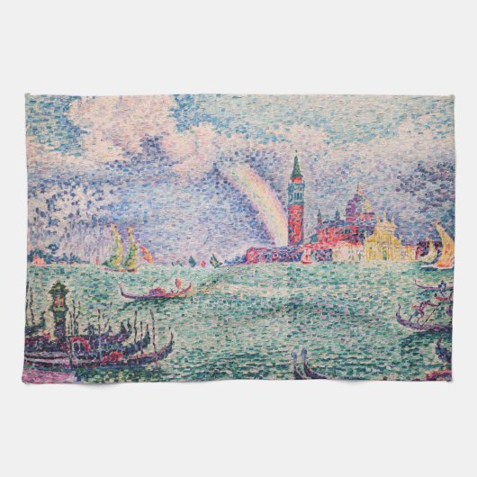 Paul Signac - Regenboog, Venetië Theedoek (Horizontaal)