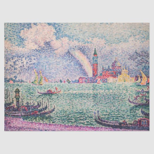 Paul Signac - Regenboog, Venetië Tissuepapier (Voorkant)