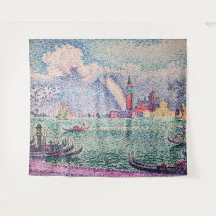 Paul Signac - Regenboog, Venetië Wandkleed