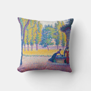 Paul Signac - Saint-Tropez, Fontaine des Lices Kussen