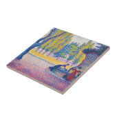 Paul Signac - Saint-Tropez, Fontaine des Lices Tegeltje (Zijkant)