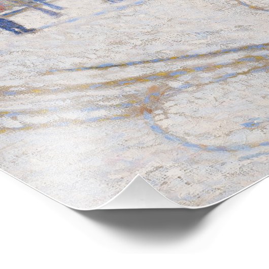 Paul Signac - Snow, Boulevard de Clichy, Parijs Foto Afdruk (Hoek)