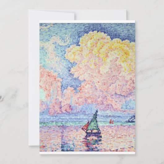 Paul Signac - The Pink Cloud, Antibes, 1916 Kaart (Voorkant)