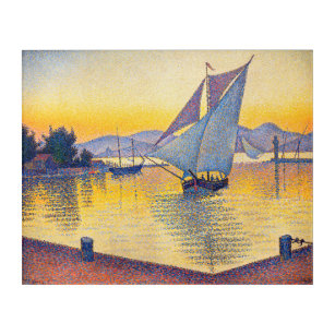 Paul Signac - The Port at Sunset, Opus 236 Acryl Muurkunst