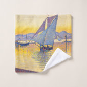 Paul Signac - The Port at Sunset, Opus 236 Bad Handdoek (Wasdoekje)