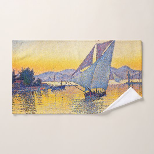 Paul Signac - The Port at Sunset, Opus 236 Bad Handdoek (Handdoek)