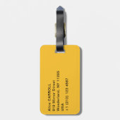 Paul Signac - The Port at Sunset, Opus 236 Bagagelabel (Achterkant verticaal)