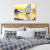 Paul Signac - The Port at Sunset, Opus 236 Canvas Afdruk (Insitu (Slaapkamer))