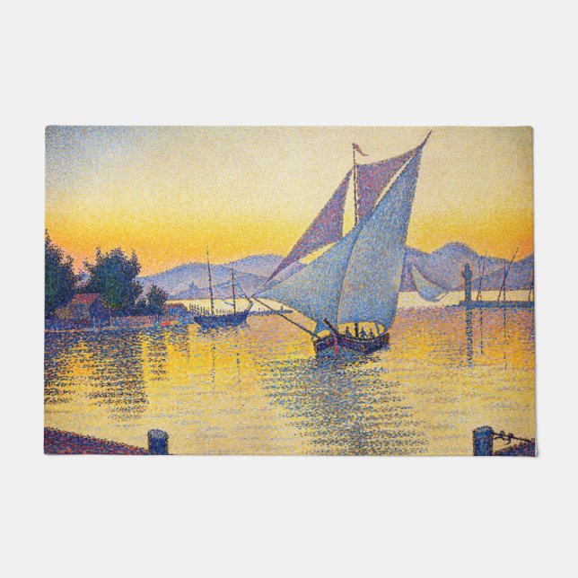 Paul Signac - The Port at Sunset, Opus 236 Deurmat (Voorkant)