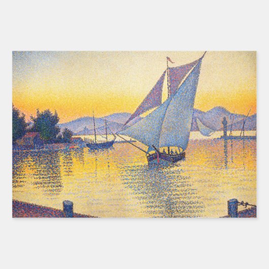 Paul Signac - The Port at Sunset, Opus 236 Inpakpapier Vel (Voorkant 3)